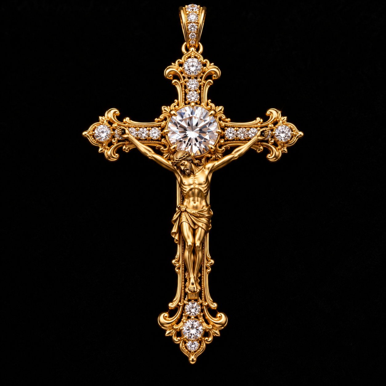 Victory Crucifix product rendering